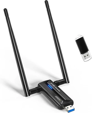 USB 3.0 WiFi 6E Adapter for PC, AX3000M, Mt7921au, 802.11ax | Tri-Band 6G/5G/2.4GHz, Wi-Fi Dongle Wireless Network Card, Support Windows 11/10 ( Install Driver ) & Linux ( Free Driver ) USB 3.0 WiFi 6E Adapter for PC, AX3000M, Mt7921au, 802.11ax | Tri-Band 6G/5G/2.4GHz, Wi-Fi Dongle Wireless Network Card, Support Windows 11/10 ( Install Driver ) & Linux ( Free Driver )