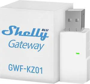 Shelly BLU Gateway | Bluetooth WiFi Gateway in a USB-A dongle | Home Automation | Compatible with Alexa & Google Home | iOS Android App | WiFi Range Extender | Wire-Free