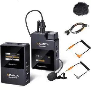 COMICA Wireless Lavalier Microphone, BoomX-D1 2.4G Compact Wireless Lapel Microphone System with 1 Transmitter and 1 Receiver,Lav Mic for Smartphone Camera Podcast Interview YouTube Facebook Live COMICA Wireless Lavalier Microphone, BoomX-D1 2.4G Compact Wireless Lapel Microphone System with 1 Transmitter and 1 Receiver,Lav Mic for Smartphone Camera Podcast Interview YouTube Facebook Live