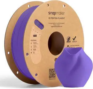 Snapmaker Matte PLA Filament 1.75mm, RFID 3D Printer Filament for Snapmaker U1, Dimensional Accuracy +/- 0.02mm, 300mm/s High Speed Printing Clog-Free for Most FDM Printers,1kg(2.2lbs) (Violet Purple) Snapmaker Matte PLA Filament 1.75mm, RFID 3D Printer Filament for Snapmaker U1, Dimensional Accuracy +/- 0.02mm, 300mm/s High Speed Printing Clog-Free for Most FDM Printers,1kg(2.2lbs) (Violet Purple)