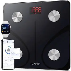 RENPHO Smart Scale for Body Weight, FSA&HSA Eligible, Bathroom Digital Scale with BMI, Body Fat, Bluetooth Fitness Equipment Sync with Apps, Accurate for Weight Loss, Home Use, 400 lbs - Elis 1 RENPHO Smart Scale for Body Weight, FSA&HSA Eligible, Bathroom Digital Scale with BMI, Body Fat, Bluetooth Fitness Equipment Sync with Apps, Accurate for Weight Loss, Home Use, 400 lbs - Elis 1