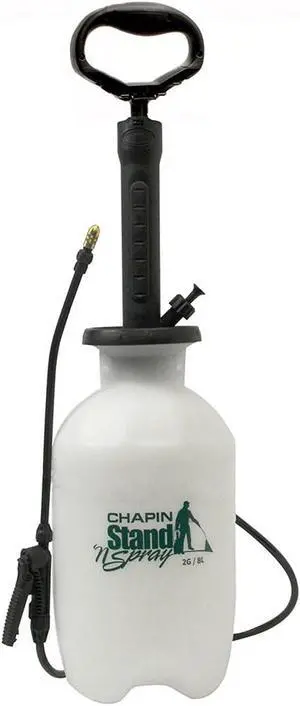 Chapin 29002: Made in The USA 2-Gallon Stand 'N Spray No Bend Pressure Pump Tank Sprayer for Lawn and Garden, Insects, Pest and Weeds, Translucent White Chapin 29002: Made in The USA 2-Gallon Stand 'N Spray No Bend Pressure Pump Tank Sprayer for Lawn and Garden, Insects, Pest and Weeds, Translucent White