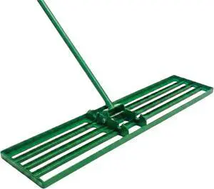 LANDZIE - The Original Lawn Leveling Rake 36" Steel Handle Yard Leveler, Lawn Level Tool for Creating a Flat Surface - Works for Soil, Dirt, Topdressing, and Ground LANDZIE - The Original Lawn Leveling Rake 36" Steel Handle Yard Leveler, Lawn Level Tool for Creating a Flat Surface - Works for Soil, Dirt, Topdressing, and Ground