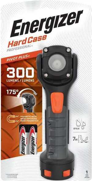 Energizer HARDCASE Professional Pivot Plus Swivel Head Flashlight Energizer HARDCASE Professional Pivot Plus Swivel Head Flashlight