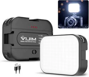 2 Pack VIJIM VL100C Bi-Color LED Video Light on Camera,Mini Rechargeable 2000mAh LED Camera Lights,CRI95+ Dimmable 2500-6500K Ultra Bright Photo and Video Lighting,LED Fill Lamp 2 Pack VIJIM VL100C Bi-Color LED Video Light on Camera,Mini Rechargeable 2000mAh LED Camera Lights,CRI95+ Dimmable 2500-6500K Ultra Bright Photo and Video Lighting,LED Fill Lamp