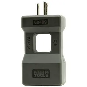 Klein Tools 69409 Line Splitter for Clamp Meter, Measures up to 15A Current Draw, 10x Measurement, Designed for North American Outlets Klein Tools 69409 Line Splitter for Clamp Meter, Measures up to 15A Current Draw, 10x Measurement, Designed for North American Outlets