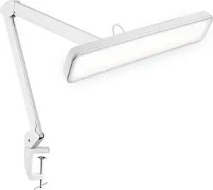 Neatfi XL 2,500 Lumens 30W LED Task Lamp for Manicure Table, Crafts, Workbench, Office 22 Wide Shade Desk Light | Eye-Caring 6500K | 4-Level Brightness (White, Non-CCT with Clamp) Neatfi XL 2,500 Lumens 30W LED Task Lamp for Manicure Table, Crafts, Workbench, Office 22 Wide Shade Desk Light | Eye-Caring 6500K | 4-Level Brightness (White, Non-CCT with Clamp)