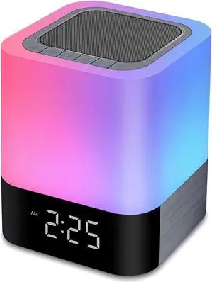 Gallstep Night Lights Bluetooth Speaker, Alarm Clock Bluetooth Speakers Touch Sensor Bedside Lamp Dimmable Multi-Color Changing Bedside Lamp, MP3 Player, Wireless with Lights Gallstep Night Lights Bluetooth Speaker, Alarm Clock Bluetooth Speakers Touch Sensor Bedside Lamp Dimmable Multi-Color Changing Bedside Lamp, MP3 Player, Wireless with Lights