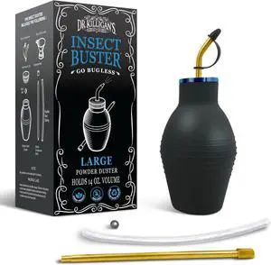 Dr. Killigan's The Insect Buster - Bulb Duster, Sprayer, Applicator, Dispenser for Diatomaceous Earth and Other Powders - Effective Dust Application Tool - Large (14oz) Dr. Killigan's The Insect Buster - Bulb Duster, Sprayer, Applicator, Dispenser for Diatomaceous Earth and Other Powders - Effective Dust Application Tool - Large (14oz)