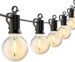 Brightown Led String Lights Outdoor 55Ft G40 Patio Lights with 52 Led Shatterproof Bulbs(2 Spare), Waterproof Led Globe Hanging Lights for Backyard Porch Bistro Balcony Decor, E12 Socket, 2200K Brightown Led String Lights Outdoor 55Ft G40 Patio Lights with 52 Led Shatterproof Bulbs(2 Spare), Waterproof Led Globe Hanging Lights for Backyard Porch Bistro Balcony Decor, E12 Socket, 2200K