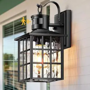 VIANIS Black Motion Sensor Porch Lights Outdoor, Modern Dusk to Dawn Exterior Lighting Fixtures Wall Mount for House, Anti-Rust 100% Aluminum Waterproof Outdoor Sconce Lights for Garage, Front Door VIANIS Black Motion Sensor Porch Lights Outdoor, Modern Dusk to Dawn Exterior Lighting Fixtures Wall Mount for House, Anti-Rust 100% Aluminum Waterproof Outdoor Sconce Lights for Garage, Front Door