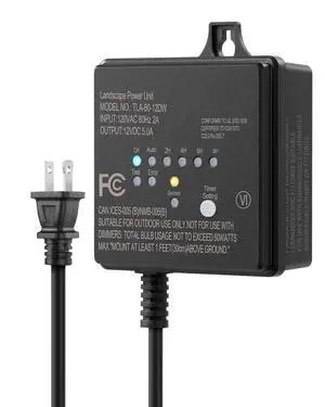 DEWENWILS 60W 120V AC to 12V DC Outdoor Low Voltage Transformer with Timer and Photocell Light Sensor, Weatherproof, Specially for LED Landscape Lighting, Spotlight, Pathway Light, ETL Listed DEWENWILS 60W 120V AC to 12V DC Outdoor Low Voltage Transformer with Timer and Photocell Light Sensor, Weatherproof, Specially for LED Landscape Lighting, Spotlight, Pathway Light, ETL Listed