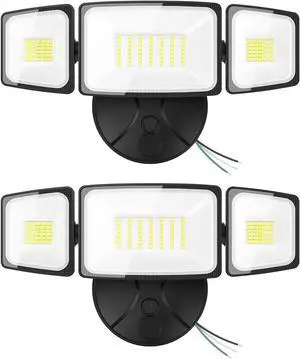 Onforu 2 Pack 75W Flood Lights Outdoor, 7000LM LED Flood Lighting Outdoor Switch Controlled, IP65 Waterproof Exterior Floodlight Fixture with 3 Adjustable Heads, 6500K Security Light for Garage Yard Onforu 2 Pack 75W Flood Lights Outdoor, 7000LM LED Flood Lighting Outdoor Switch Controlled, IP65 Waterproof Exterior Floodlight Fixture with 3 Adjustable Heads, 6500K Security Light for Garage Yard