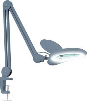 Neatfi LED Bifocal Magnifying Lamp 1,200 Lumens 5 Glass Lens, Dual Magnification 2.25X/6X, Dimmable | Adjustable Arm with Clamp | Crafting, Jewelry & Reading (5 Diopter + 20 Diopter, Gray) Neatfi LED Bifocal Magnifying Lamp 1,200 Lumens 5 Glass Lens, Dual Magnification 2.25X/6X, Dimmable | Adjustable Arm with Clamp | Crafting, Jewelry & Reading (5 Diopter + 20 Diopter, Gray)