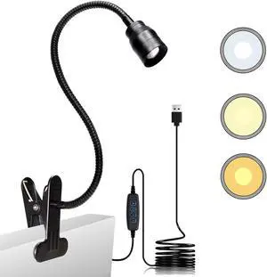 YMCRLUX Zoomable LED Reading Lights for Bed Headboard, Clip on Spotlight Lamp for Desk, Dorm Bed, Dimmable USB Clamp Book Light with Flexible Gooseneck, Adjustable Beam Angle 15°-80° YMCRLUX Zoomable LED Reading Lights for Bed Headboard, Clip on Spotlight Lamp for Desk, Dorm Bed, Dimmable USB Clamp Book Light with Flexible Gooseneck, Adjustable Beam Angle 15°-80°