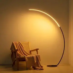 NUÜR Arc Floor Lamp, 67" Tall Black Gold LED Modern Standing Floor Lamp with Remote Control, Arched Bright Floor Lamps for Living Room Bedroom Office Home (Black) NUÜR Arc Floor Lamp, 67" Tall Black Gold LED Modern Standing Floor Lamp with Remote Control, Arched Bright Floor Lamps for Living Room Bedroom Office Home (Black)