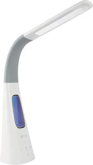 OttLite Cool Breeze LED Lamp with Bladeless Fan - 3 Speed Options & 5 Brightness Settings with Energy Efficient Natural Daylight LEDs - Desktop, Table or Nightstand Lamp for Studying or Reading OttLite Cool Breeze LED Lamp with Bladeless Fan - 3 Speed Options & 5 Brightness Settings with Energy Efficient Natural Daylight LEDs - Desktop, Table or Nightstand Lamp for Studying or Reading