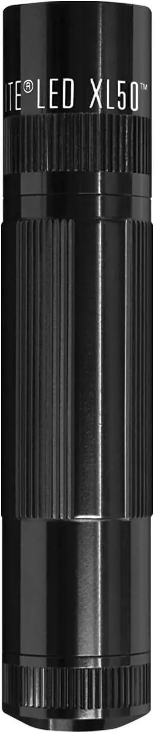 MagLite XL50 LED Flashlight, Compact and Powerful with Multi-Mode Functionality, Water-Resistant, 3-Cell AAA Battery-Powered Black MagLite XL50 LED Flashlight, Compact and Powerful with Multi-Mode Functionality, Water-Resistant, 3-Cell AAA Battery-Powered Black