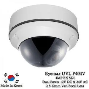 Eyemax UVL-P404V-WW 4 Megapixels EX-SDI/HD-SDI STORM® IR IP68 Vandal-Resistant Dome Camera with Varifocal Lens, Dual Power