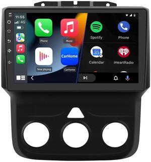 litillbuly Android 13 [2GB+32GB] Car Radio Compatible for Dodge Ram 2013-2019 1500 2500 3500 with Wireless CarPlay Android Auto, 9 Inch Stereo with GPS/FM/WiFi/USB/SWC (Only fit Manual AC)