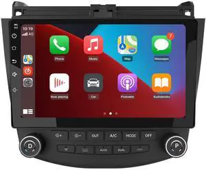 litillbuly 10.1 Inch Car Stereo Radio [2GRAM 32GROM] Compatible for Honda Accord 7th 2003-2007 with Wireless CarPlay Android Auto,Android 13 Player Radio with Bluetooth,WiFi,SWC,Mirror Link,GPS