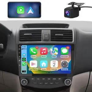 litillbuly Android 13 Car Radio Stereo for Honda Accord 7th 2003-2007 with Built-in Wireless CarPlay & Android Auto-2+32G,with Backup Camera