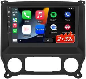 litillbuly Android 13 Car Radio Stereo for Chevrolet Silverado GMC Sierra Yukon,10.1 inches Touchscreen with Built-in Wireless CarPlay & Android Auto,Bluetooth,FM,GPS,2+32G