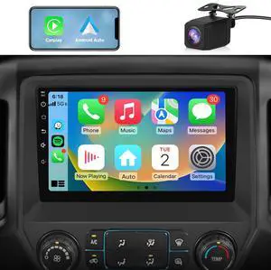 litillbuly Android 13 Car Radio Stereo for Chevrolet Silverado GMC Sierra Yukon with Built-in Wireless CarPlay & Android Auto,Bluetooth,FM,Backup Camera,GPS,2+64G