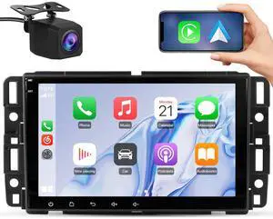 litillbuly 8 Inch Touch Screen Car Radio Stereo for GMC Sierra Yukon Chevrolet Buick Chevy Silverado,Android 13 [2G+32G] Stereo with GPS WiFi SWC Wireless Apple CarPlay Android Auto Backup Camera