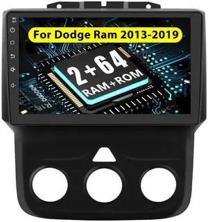 litillbuly Car Stereo Radio for Dodge RAM 1500 2500 3500 2013 2014 2015 2016 2017 2018, Android 13 2G+64G 9 inch IPS Touch Screen Wireless CarPlay/Android Auto Bluetooth WiFi