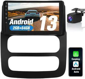 litillbuly Car Radio Stereo for Dodge RAM 1500 2500 2002 2003 2004 2005 Android 13 Head Unit 9 inch Touch Screen Wireless CarPlay Android Auto WiFi GPS with Backup Camera