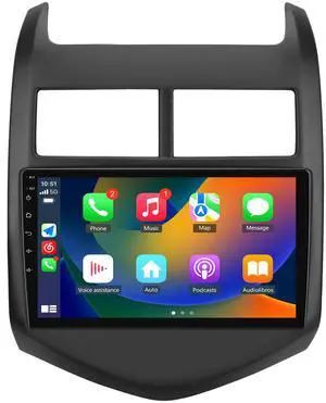 litillbuly 2G+32G Car Stereo for Chevy Chevrolet Aveo Sonic 2011 2012 2013 2014 2015 with Wireless Android Auto Carplay,  9 inch Android 13 Touch Screen Radio with SWC WiFi GPS Navigation DSP