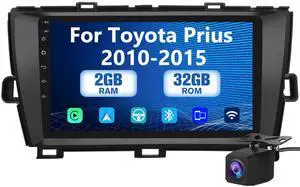 litillbuly Car Radio Stereo for Toyota Prius 2003-2009 Android 13 Built in Carplay/Android Auto 2G RAM 32G ROM with WiFi GPS Navigation FM Bluetooth Backup Camera