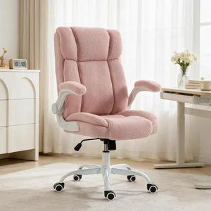 BRTHORY Office Chair High Back Ergonomic Executive Computer Desk Chair Comfortable Fabric Padded Gaming Chairs with Flip-up Adjustable Armrest Swivel Wheels (Pink) BRTHORY Office Chair High Back Ergonomic Executive Computer Desk Chair Comfortable Fabric Padded Gaming Chairs with Flip-up Adjustable Armrest Swivel Wheels (Pink)