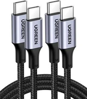 UGREEN 100W USB C Charger Cable for iPhone 17/17 Plus/17 Pro/17 Pro Max/16, MacBook Pro, iPad Pro, D-ELL XPS, Galaxy S25/S24/S23/S22 Ultra, Switch, Pixel, 3.3FT Black
