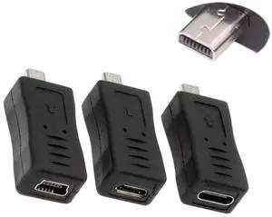 3 Pack Mini 8Pin to USB 2.0 Adapter,USB C/Mini USB/Micro USB to Mini 8Pin Data Transfer Charging Converter Adapter 3 Pack Mini 8Pin to USB 2.0 Adapter,USB C/Mini USB/Micro USB to Mini 8Pin Data Transfer Charging Converter Adapter