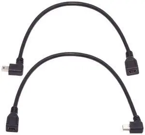 2 Pack Mini USB Extension Cable USB 2.0 Mini USB 5Pin Male to Female 90 Degree Angled Data Power Extension Cable Adapter 0.3M 2 Pack Mini USB Extension Cable USB 2.0 Mini USB 5Pin Male to Female 90 Degree Angled Data Power Extension Cable Adapter 0.3M