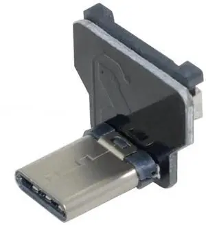 USB 2.0 Type C Male 90 Degree UP Angled Flat Connector Support 480Mbps Data Transfer 5V Charging for Ribbon Cable,Raspberry Pi, GoPro,Drone, Camera, Gimbal