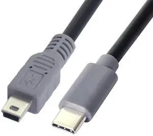 3.28FT USB C to Mini USB 2.0 Data/Charge Cable for Laptop Phone USB C Host to Mini USB Device Power Bank/Camera/Dongle/Hard Disk