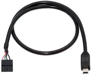 USB 2.0 9Pin 10Pin Motherboard Header to Mini USB 5Pin Data Cable 0.5M USB 2.0 9Pin 10Pin Motherboard Header to Mini USB 5Pin Data Cable 0.5M