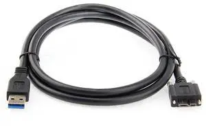 USB 3.0 Cable USB 3.0 Type A Male to Micro B Male Cable with Mount Panel Screws 1.2M USB 3.0 Cable USB 3.0 Type A Male to Micro B Male Cable with Mount Panel Screws 1.2M