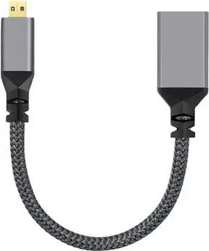 CY Micro HDMI to HDMI Cable,Micro HDMI 1.4 Male to HDMI Female 4K Extension Cable for DV MP4 Camera DC Laptop