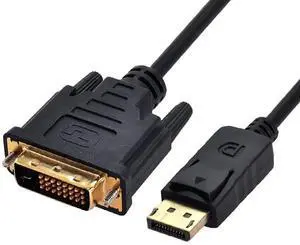 DisplayPort DP Male Source to DVI Male Single Link Video 1080p 60hz Cable 6ft 1.8m for DVI Monitor