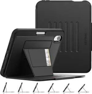 Case for iPad mini 7 (A17 Pro)/ Mini 6 8.3'', Strong Magnetic Auto Sleep Shockproof Case with Absorbing Multi-Angles Stand, Pen Holder, Card Slot, Blue