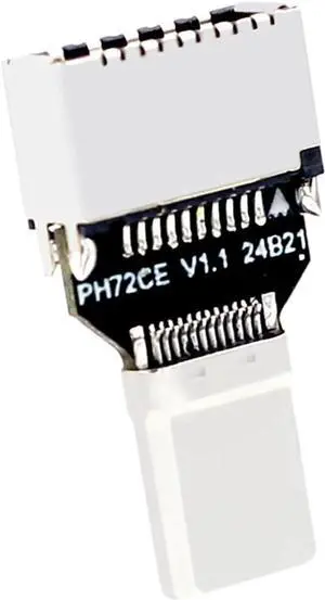 PH721CE USB 3.2 USB-C Male to Type-E Female Adapter 20Gbps Front Panel USB-C Converter for Desktop PC Case