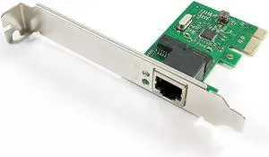 1-Port PCI-E 10/100/1000Mbps Gigabit Ethernet PCI Express PCIe Network Card / Network Adapter, Windows 10 & Linux Supported