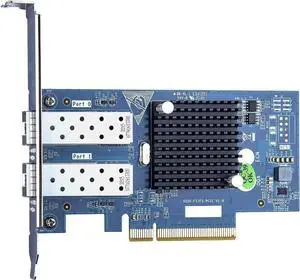 10Gb SFP+ PCI-E Network Card NIC, Compare to Intel X520-DA2, with Intel 82599ES Chip, Dual SFP+ Port, PCI Express X8, Ethernet Converged Network Adapter Support Windows Server /Linux/VMware