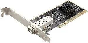 TXA087 1000Mbps PCI SFP Network Card Gigabit Ethernet LAN Adapter Fully Shielded SFP Slot with Intel 82545 Chip Support Windows Server/Linux/VMware