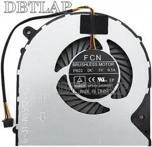 New CPU Fan for Clevo W350DW F57 m510D1 F57 F57-D1 F57-D5R D1 D1T D2 D3 D2R 6-31-N5502-102 CPU Cooling Fan DFS551205WQ0T FH22