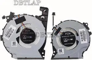 Cooling Fan for HP 15-CX0068TX TPN-C133 15-CX0160TX 15-CX0045NR CPU &GPU Cooling Fan Set Cooling Fan for HP 15-CX0068TX TPN-C133 15-CX0160TX 15-CX0045NR CPU &GPU Cooling Fan Set